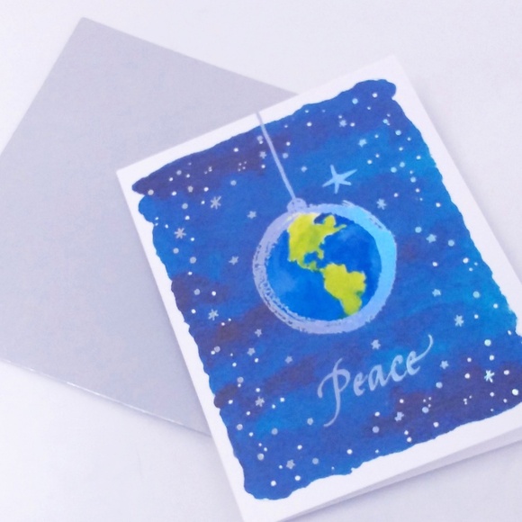 🎄 CHRISTMAS SALE! 🎄 10PC Papyrus Peace Christmas Cards with Envelopes, Seals - Picture 2 of 11